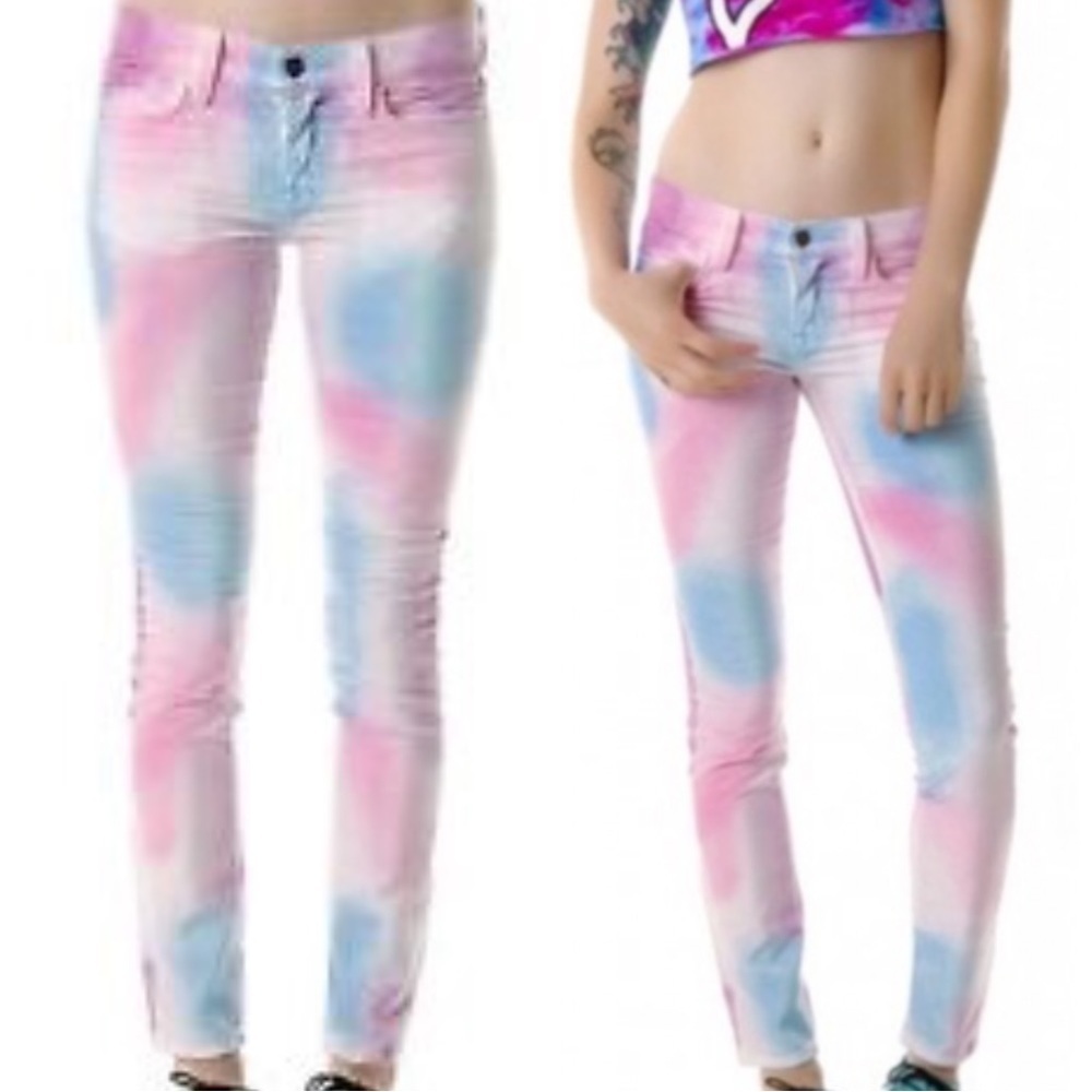 NWT wild fox marianne skinny magic in my mind velvet pants